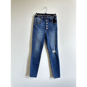 KUT from the Kloth Connie High-Rise Fab Ab Ankle Skinny Jeans size 0 in blue